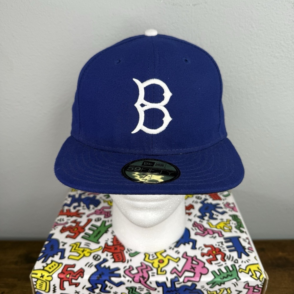 New Era 59Fifty Blue Brooklyn Dodgers Turn Back The Clock Black 7 1/4 Blue Hat
